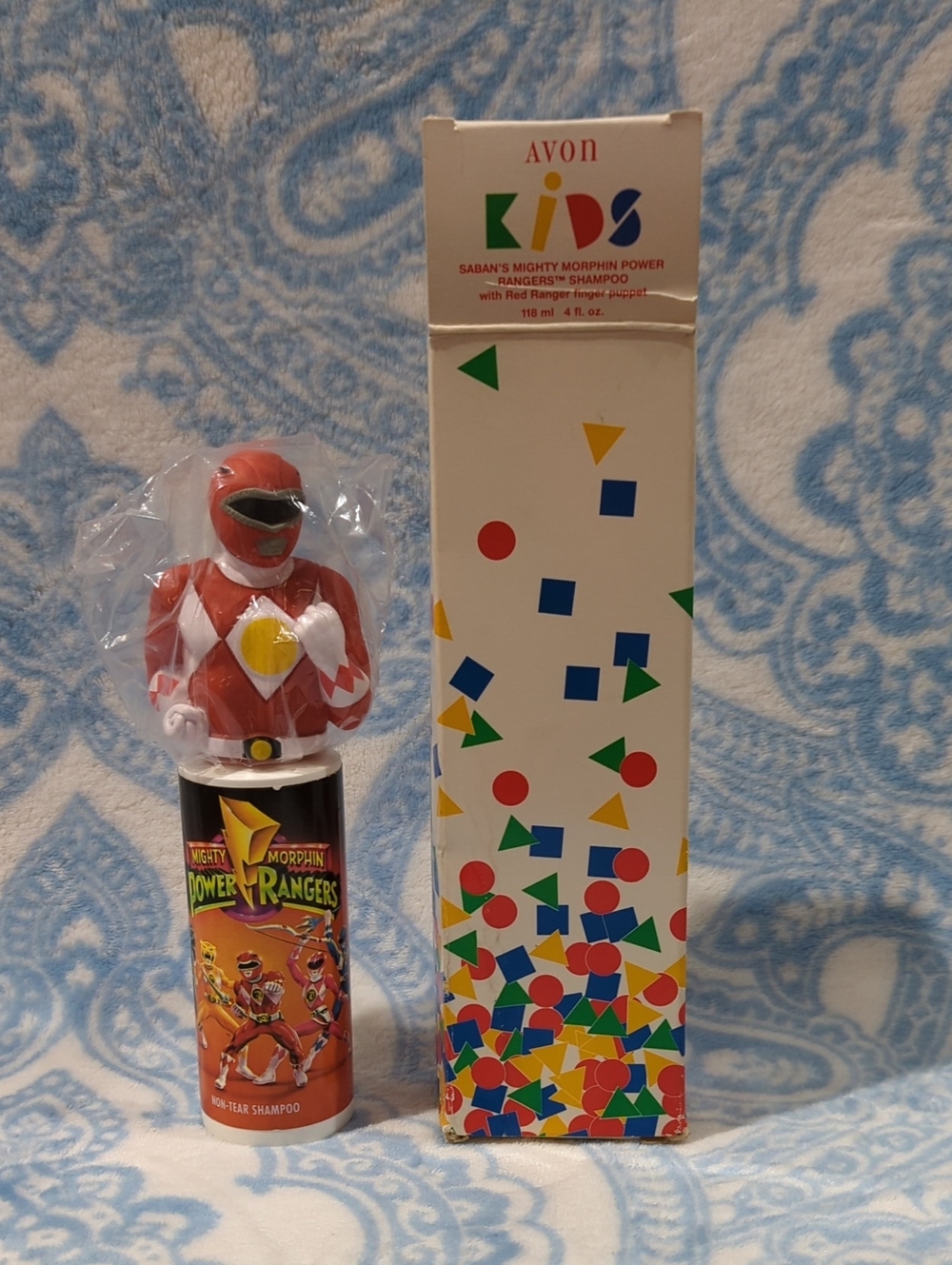Avon Kids Red Power Rangers Action Figure Shampoo